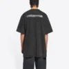 Turn Slit T-Shirt „Washed Black“ 675016TLVB39034