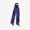 Twilly-Schal für Damen in Blau mit Pinsel-Print