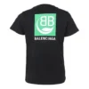 Umweltfreundliches Baumwoll-T-Shirt mit kurzen Ärmeln, schwarz 578133THV631000