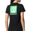 Umweltfreundliches Baumwoll-T-Shirt mit kurzen Ärmeln, schwarz 578133THV631000