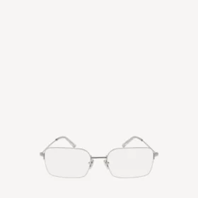 Unauffällige rechteckige Sonnenbrille  in Silber