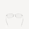 Unauffällige rechteckige Sonnenbrille  in Silber