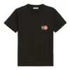 Uniform mit Logo-Aufdruck, Retro, Small, Slim Fit, Kurzarm, Schwarz 612964TIV791000