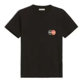 Uniform mit Logo-Aufdruck, Retro, Small, Slim Fit, Kurzarm, Schwarz 612964TIV791000 Uniform mit Logo-Aufdruck, Retro, Small, Slim Fit, Kurzarm, Schwarz 612964TIV791000