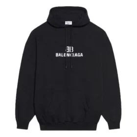 Unisex FW21 Fleece mit Logo-Aufdruck, langärmelig, mit Kapuze, schwarz 600583TKVI81070 Unisex FW21 Fleece mit Logo-Aufdruck, langärmelig, mit Kapuze, schwarz 600583TKVI81070