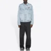 Unisex FW21 Logo-Denim-Jacke Blau 664329TBP488961