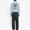 Unisex FW21 Logo-Denim-Jacke Blau 664329TBP488961