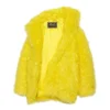 Unisex-Kunstfell-Jacke FW21, gelb, 663000TKQ077200