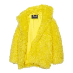 Unisex-Kunstfell-Jacke FW21, gelb, 663000TKQ077200 Unisex-Kunstfell-Jacke FW21, gelb, 663000TKQ077200