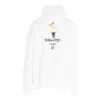 Unisex-Oversize-Sweatshirt mit Logo, Weiß 620973TIV459040