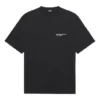 Unisex SS21 Firmenbedruckt Rundhals-Kurzarm-Shirt Schwarz 612966TKV861070