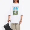 Unisex SS21 Oversized-Polo aus Baumwolle, Weiß 641614TJVH69000