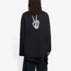 Unisex SS21 Rundhals-Sweatshirt mit Aufdruck, schwarz 651796TKVA11012