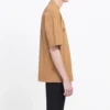 Unisex-T-Shirt mit kurzen Ärmeln und BB-Musterdruck, khaki 578139TEV529610