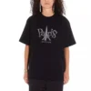 Unisex-T-Shirt mit Paris-Aufdruck, Rundhalsausschnitt, schwarz 594599TGV661000