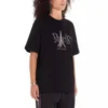 Unisex-T-Shirt mit Paris-Aufdruck, Rundhalsausschnitt, schwarz 594599TGV661000