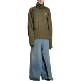 Upcycling-Sockenpullover „Dark Green“ 768686T71932525 Upcycling-Sockenpullover „Dark Green“ 768686T71932525