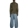 Upcycling-Sockenpullover „Dark Green“ 768686T71932525
