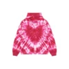 Valentinstag-Tie-Dye-Hoodie, weite Passform „Rot“ 675003TLVI86802