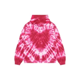 Valentinstag-Tie-Dye-Hoodie, weite Passform „Rot“ 675003TLVI86802 Valentinstag-Tie-Dye-Hoodie, weite Passform „Rot“ 675003TLVI86802
