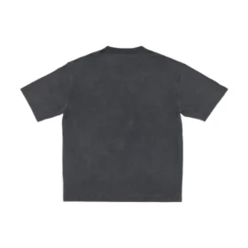 Varsity-Logo-T-Shirt mit kurzen Ärmeln „Washed Black“ 612966TMV981000
