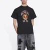 Varsity-Logo-T-Shirt, mittlere Passform „Schwarz“ 612966TLV891076