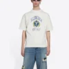 Varsity-Logo-T-Shirt, mittlere Passform „Weiß“ 612966TLV891375