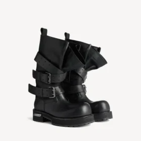 Herren-High-Top-Stiefel „Venom“  in Schwarz