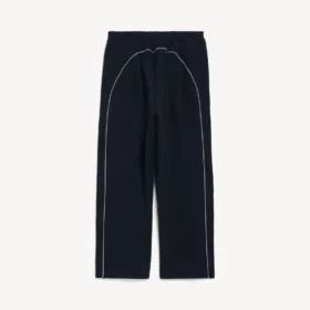 Weite Herren-Fußball-Jogginghose in Schwarz