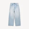 Weite Hose in Hellblau