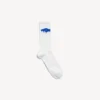 „Wet Brush“-Socken für Herren in Weiß/Blau