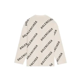 Wollpullover mit Rundhalsausschnitt und durchgehendem Logo „White“ 657401T32009054 Wollpullover mit Rundhalsausschnitt und durchgehendem Logo „White“ 657401T32009054