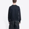 Worldwide Retail Therapy Rundhals-Sweatshirt „Washed Black Yellow“ 676629TLVA91361