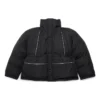 Wrap-Parka-Jacke „Schwarz“ 751715TNO191000