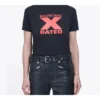 X-Rated Small Slim Fit Kurzarm Schwarz 612964TIVA71076