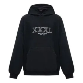 XXXL Oversized-Hoodie zum Überziehen „Schwarz-Weiß“ 713677TNVD91070