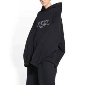 XXXL Oversized-Hoodie zum Überziehen „Schwarz-Weiß“ 713677TNVD91070
