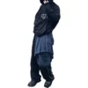 XXXL T-Shirt-Hoodie mit Aufnähern, Oversize „Schwarz“ 720406TNVD91070